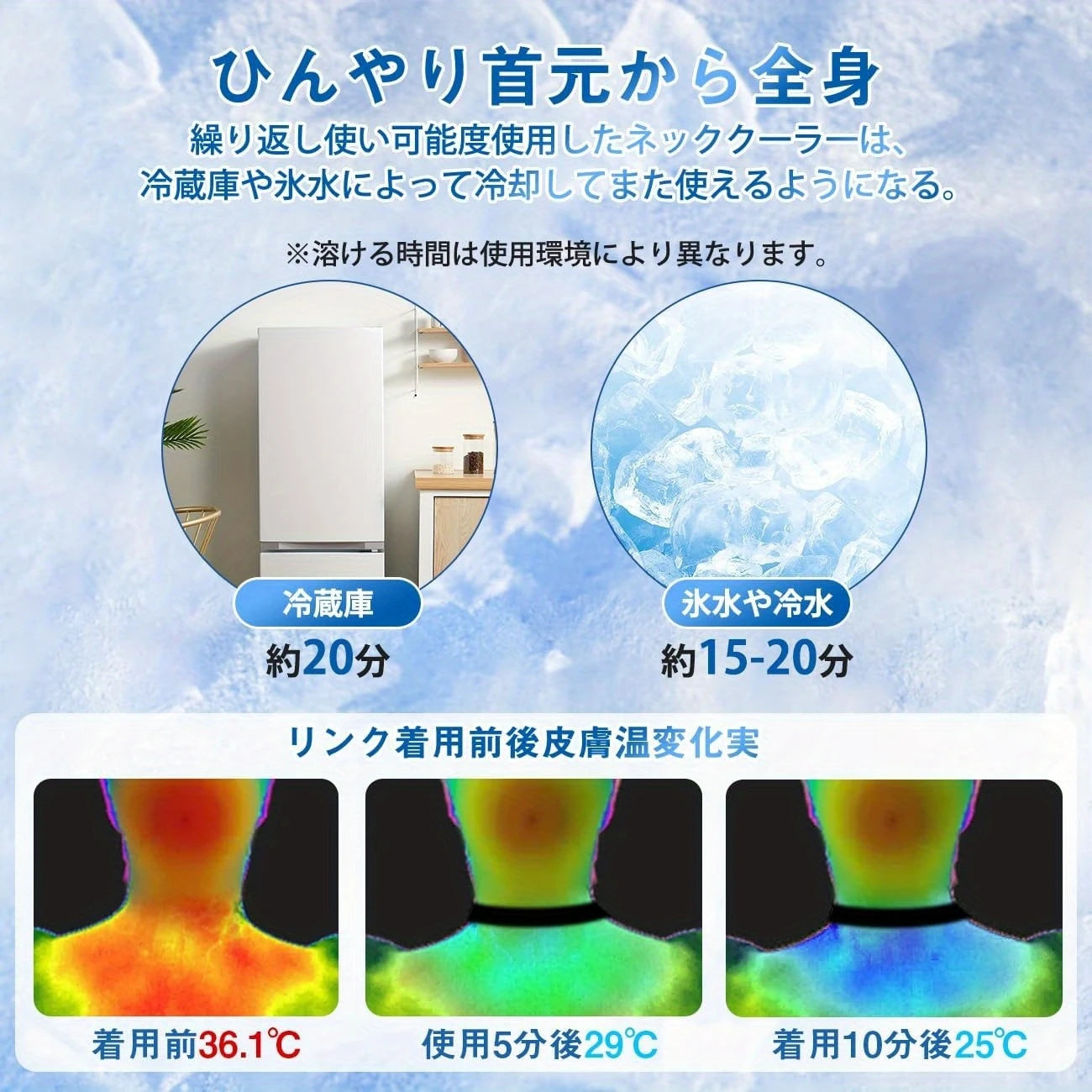 CoolNeck リング™|首元ひんやり28℃持続冷却リング(屋外・熱中症対策に)