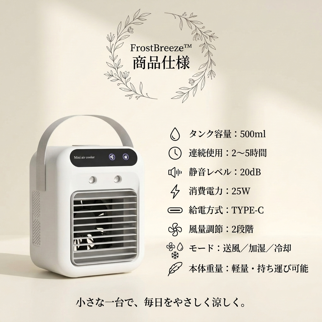 FrostBreeze™|卓上クーラー