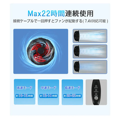 WorkCool ベスト™｜ダブルファン付きUSB充電式空調ベスト（軽量・速乾）