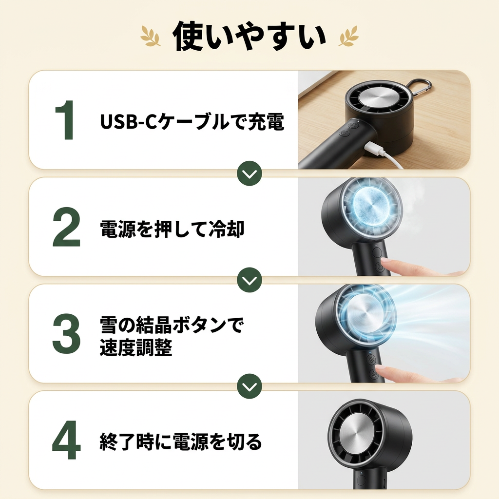 CryoBlast 5™ — 高風力アイス冷却ミニファン