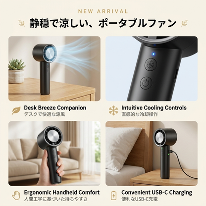 CryoBlast 5™ — 高風力アイス冷却ミニファン