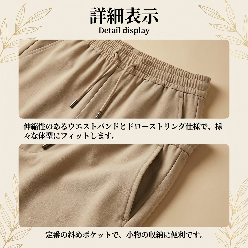 CoolDrift™｜接触冷感ストレッチパンツ
