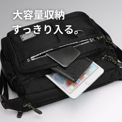 MORI CAMP™｜耐水・耐摩耗 マルチポケットショルダーバッグ